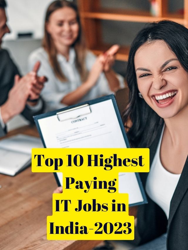 Top 10 Highest  Paying IT Jobs in India-2023