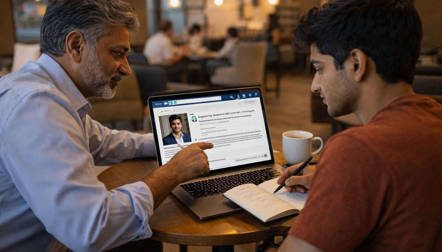 LinkedIn profile mentoring session India 2026 — career consultant reviewing student profile