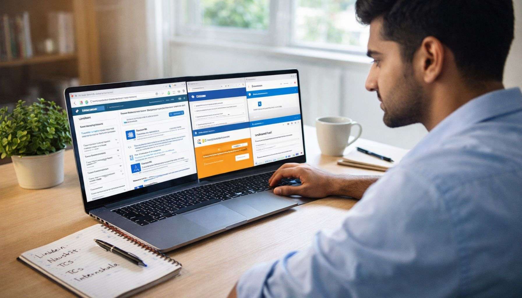 Off campus job search platforms India 2026 — student using multiple job portals systematically