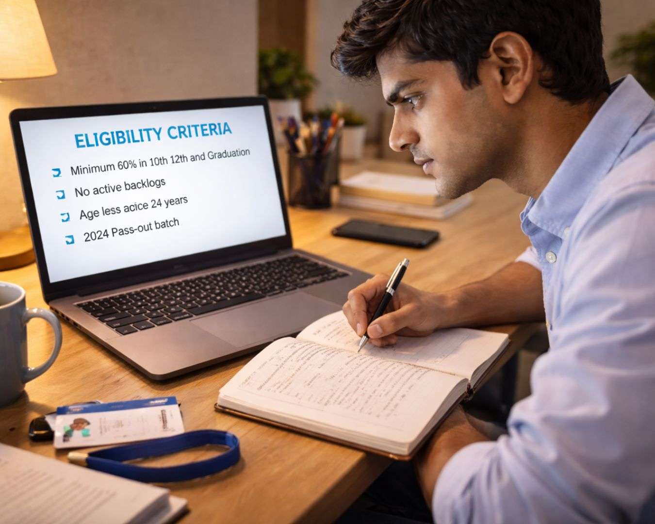 TCS NQT 2026 eligibility criteria — student checking requirements