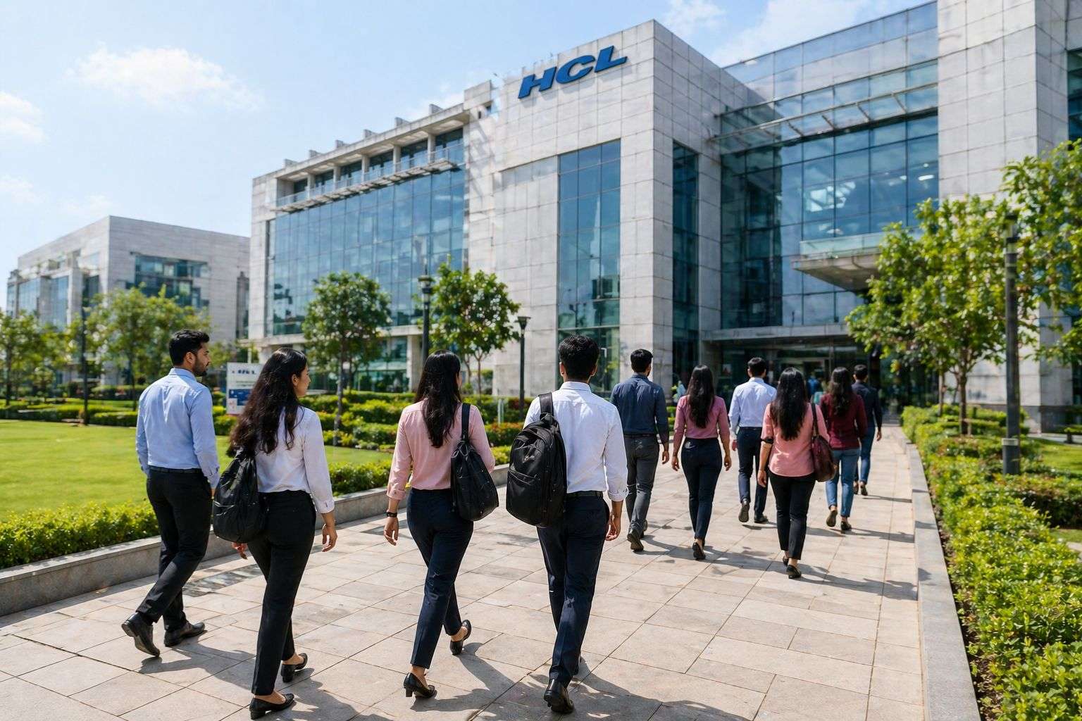 HCL Technologies India campus — fresher hiring programme 2026 graduate recruitment