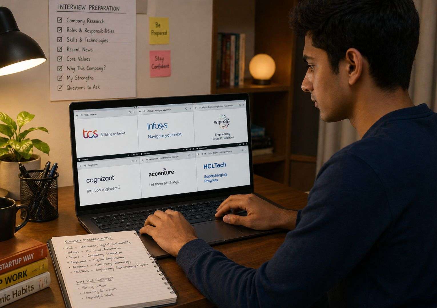  Customising tell me about yourself for TCS Infosys Wipro Accenture Cognizant HCL — IT interview preparation India 2026