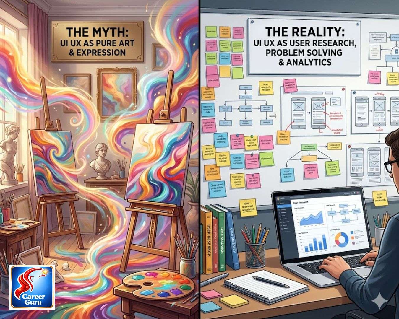 UI UX design internships India 2026 — myth vs reality of what UI UX work actually involves