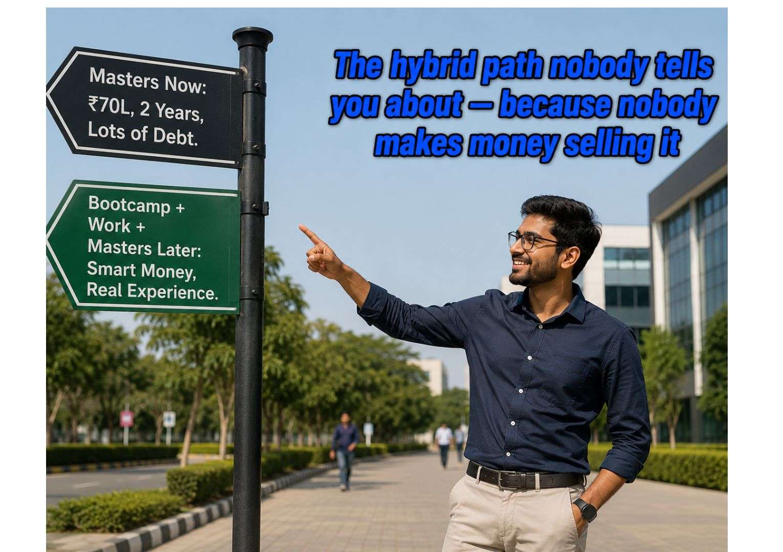 data science masters degree vs bootcamp hybrid career path india fresher 2026