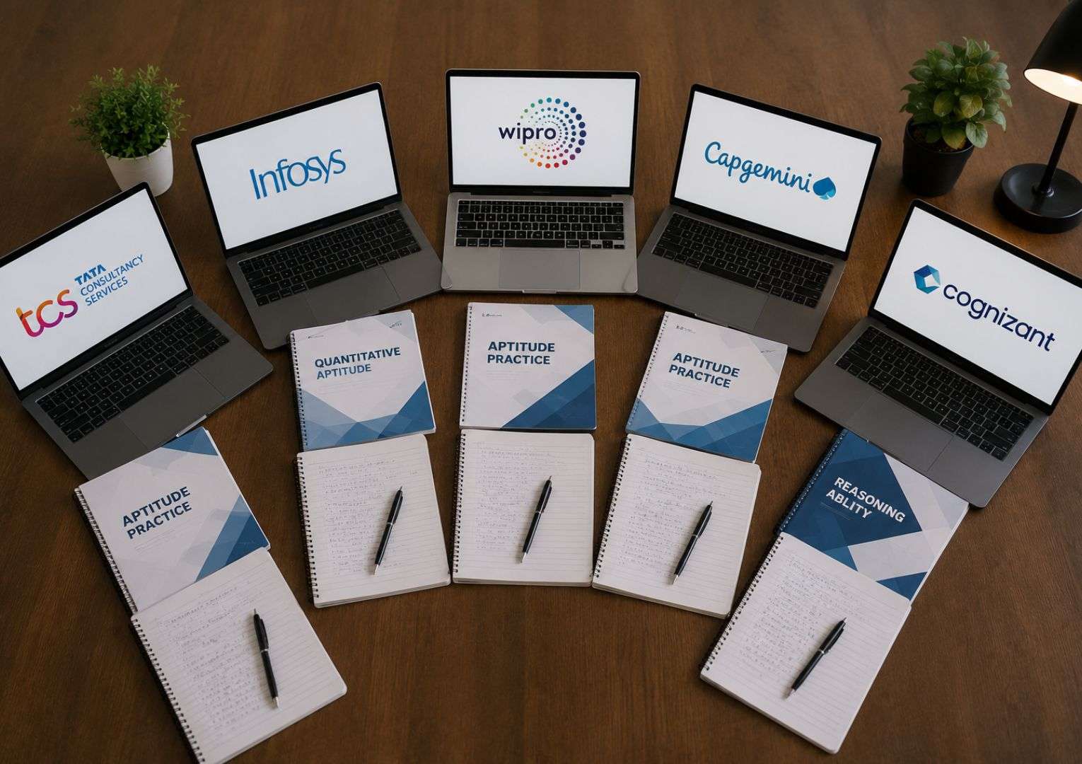 Aptitude test preparation for TCS Infosys Wipro Capgemini Cognizant IT placements India 2026