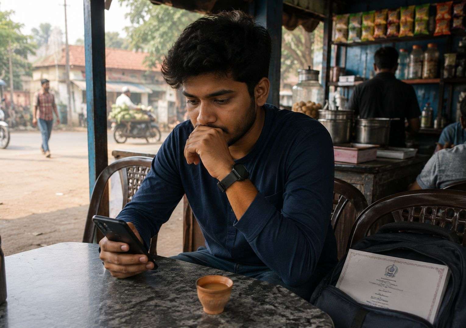 Indian engineering graduate thinking about gap year after engineering in India — career decision moment