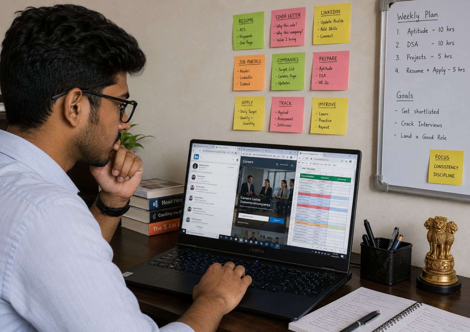 Indian engineering graduate actively applying for IT jobs during gap year — off campus placement strategy 2026