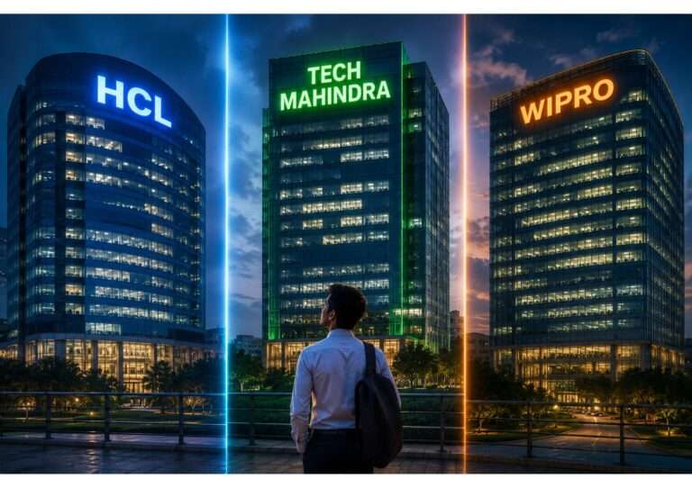 HCL vs Tech Mahindra vs Wipro fresher placement comparison 2026 — which IT company is best for Indian freshers