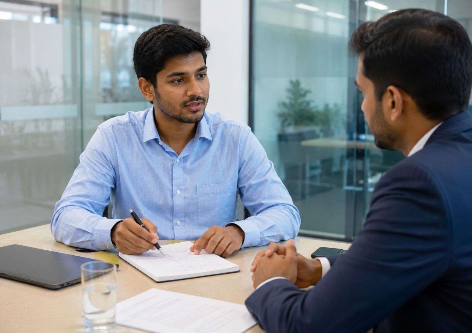 Indian fresher in Capgemini technical interview round 2026 — explaining project to interviewer
