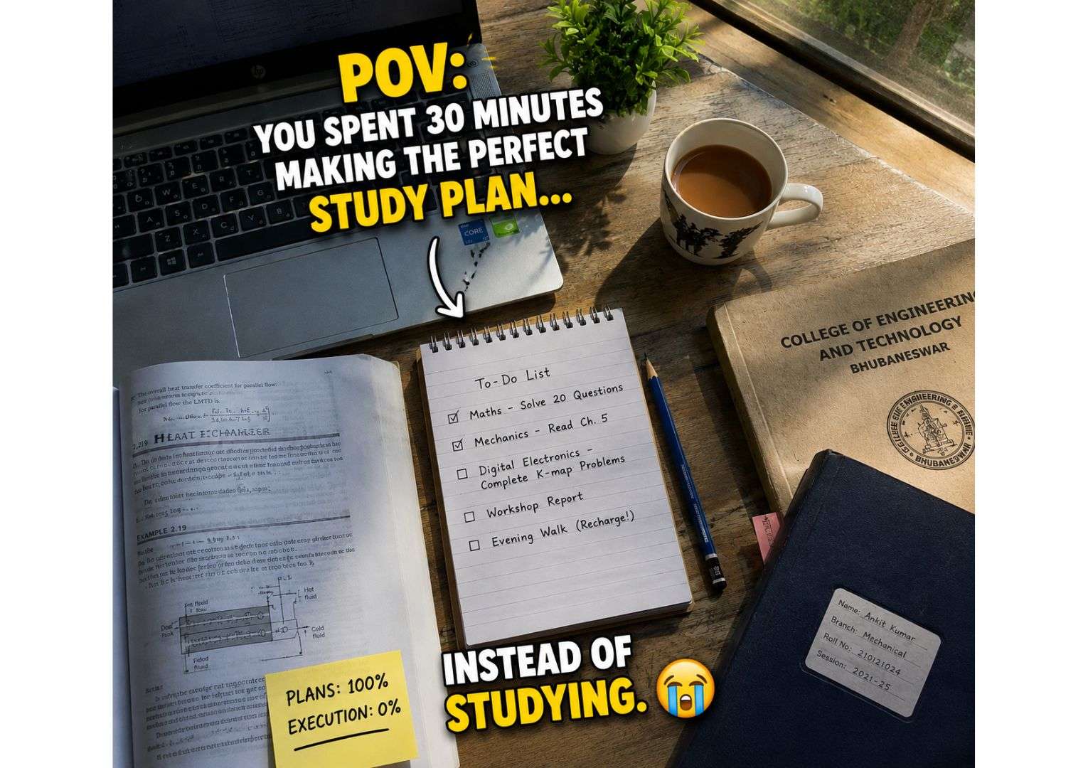 stress-busting strategies for engineers — an Indian engineering student experiencing deadline stress