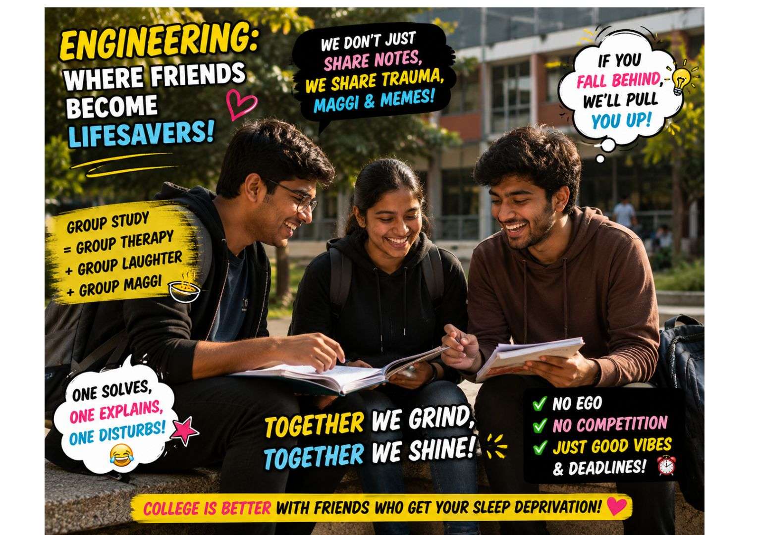stress-busting strategies for engineers — peer support and mentoring reduce stress for Indian engineering students