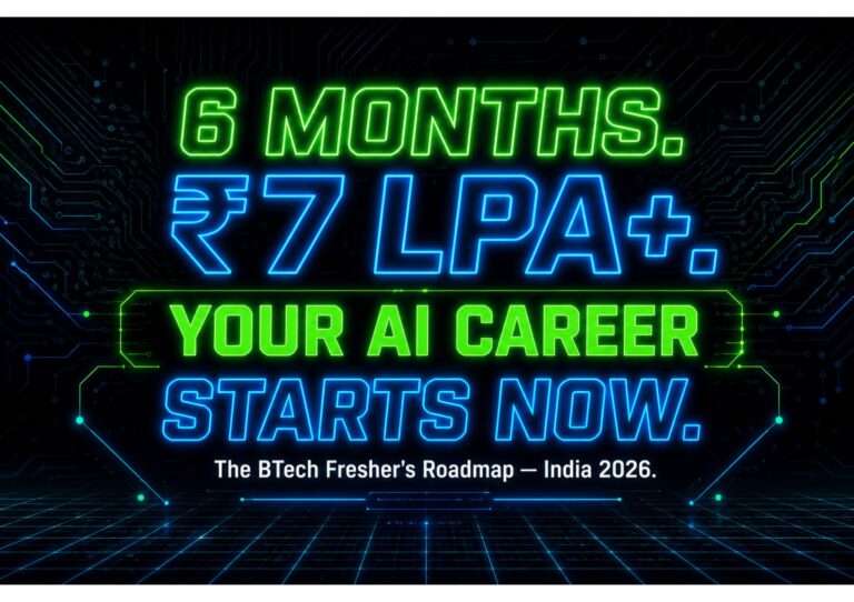 AI career roadmap for BTech freshers