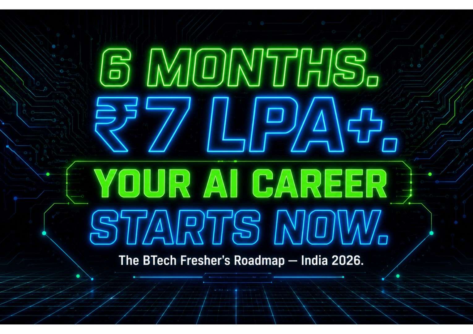 AI career roadmap for BTech freshers