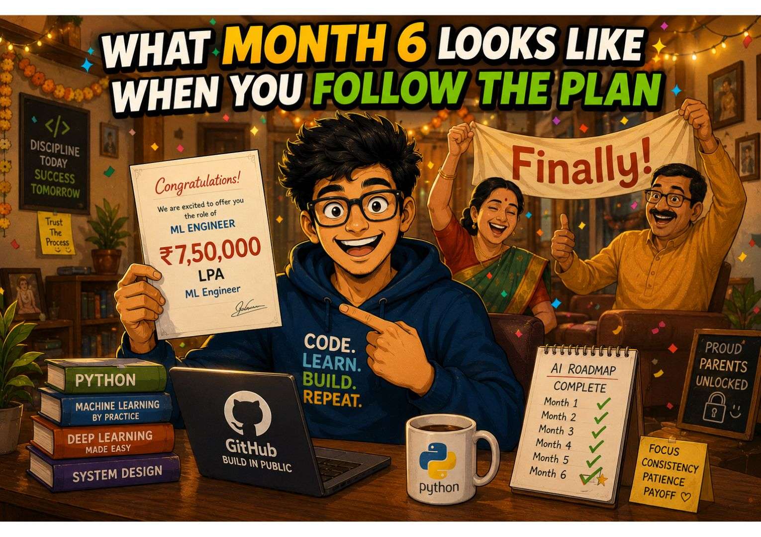 ai career roadmap for btech freshers salary offer letter ml engineer india
