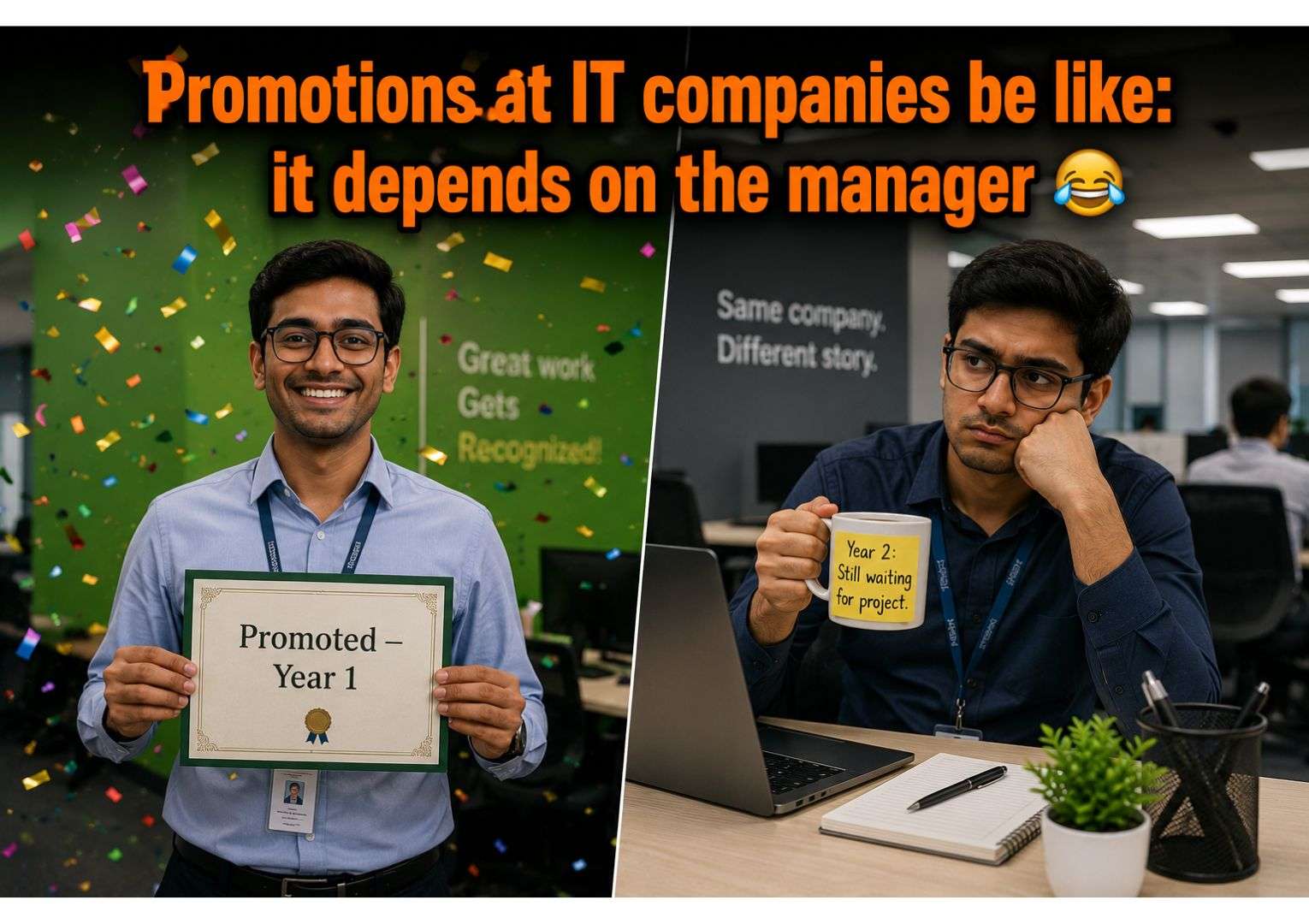 cognizant vs infosys vs wipro growth promotion fresher two year comparison
