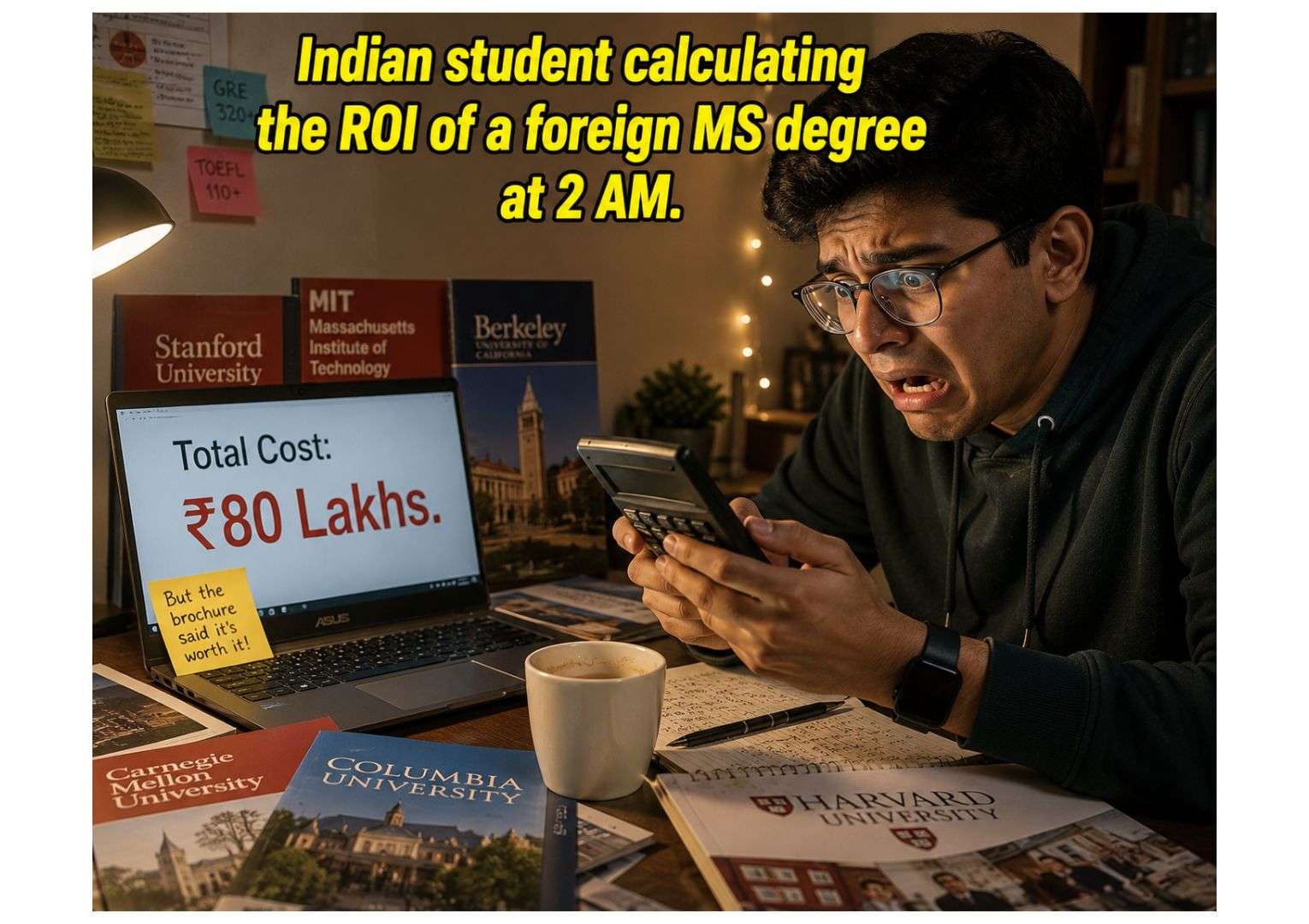 data science masters degree cost india abroad ROI calculation student 2026
