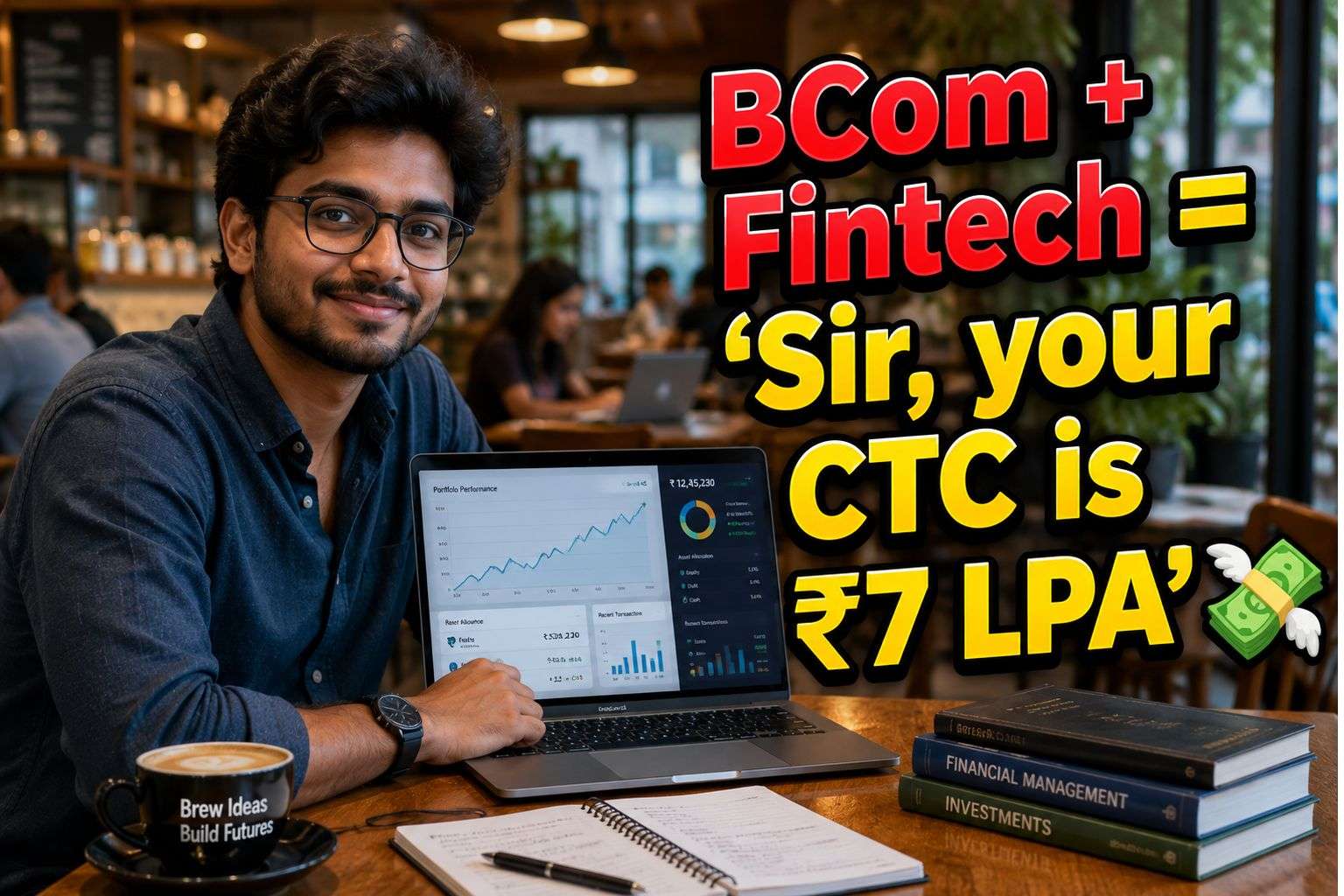 Commerce graduate working as fintech credit analyst in India 2026