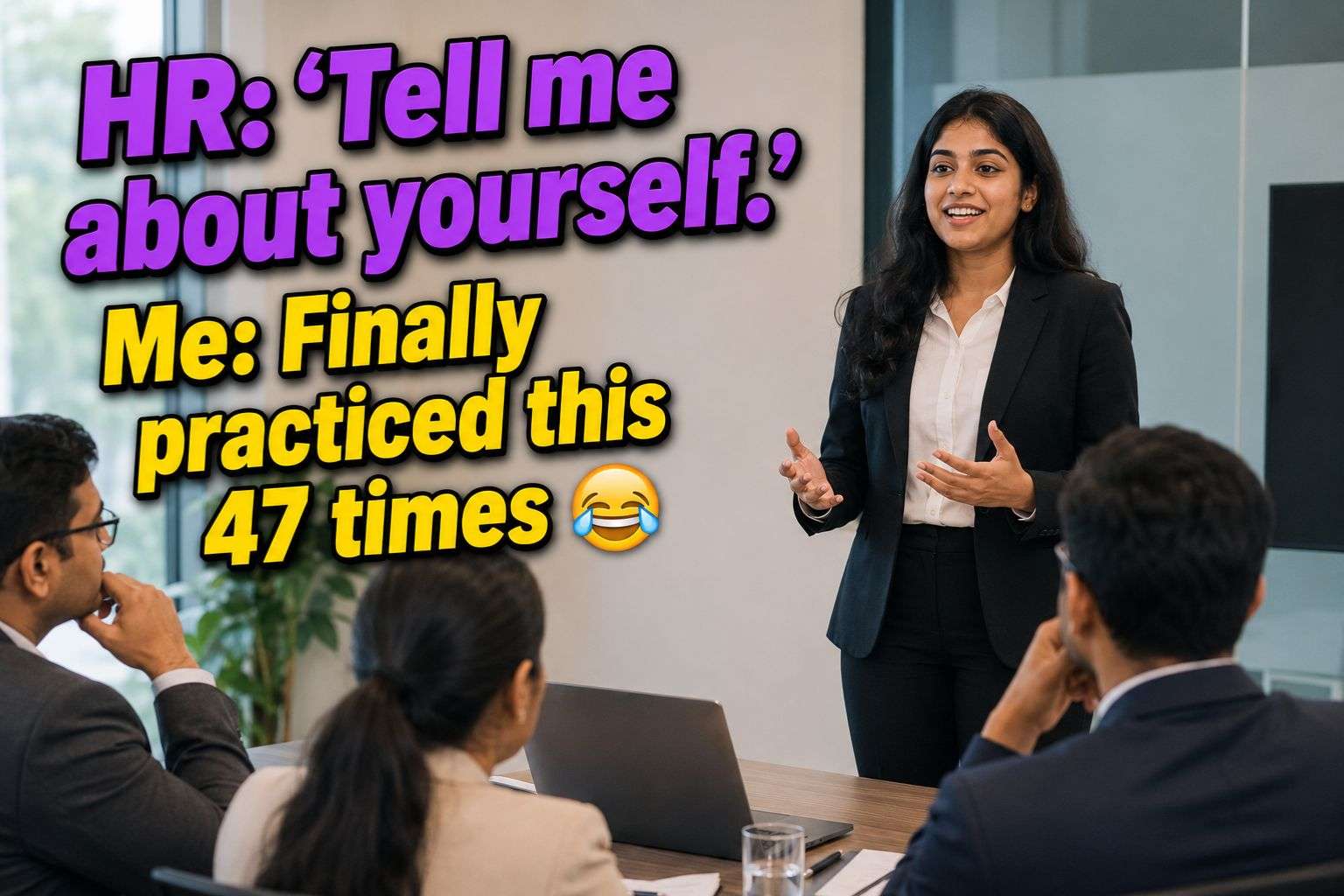 Fresher practicing communication skills — one of the most in-demand skills for freshers in IT interviews