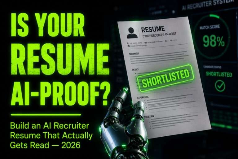 AI recruiter resume 2026 — Indian fresher resume that beats ATS and gets shortlisted