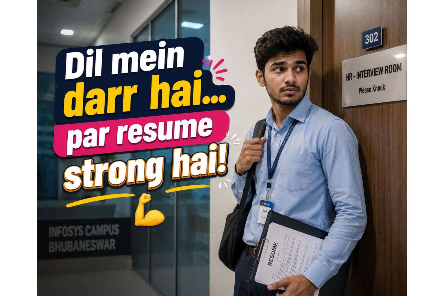 Fresher student waiting for IT job interview in Bhubaneswar IT company 2026