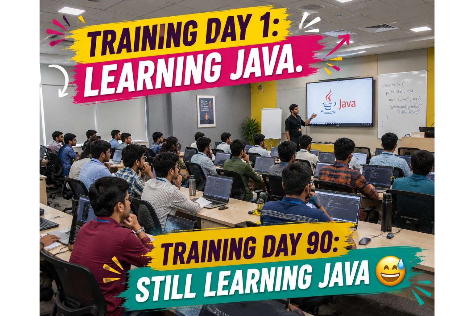 Fresher training at TCS Infosys Wipro India 2026