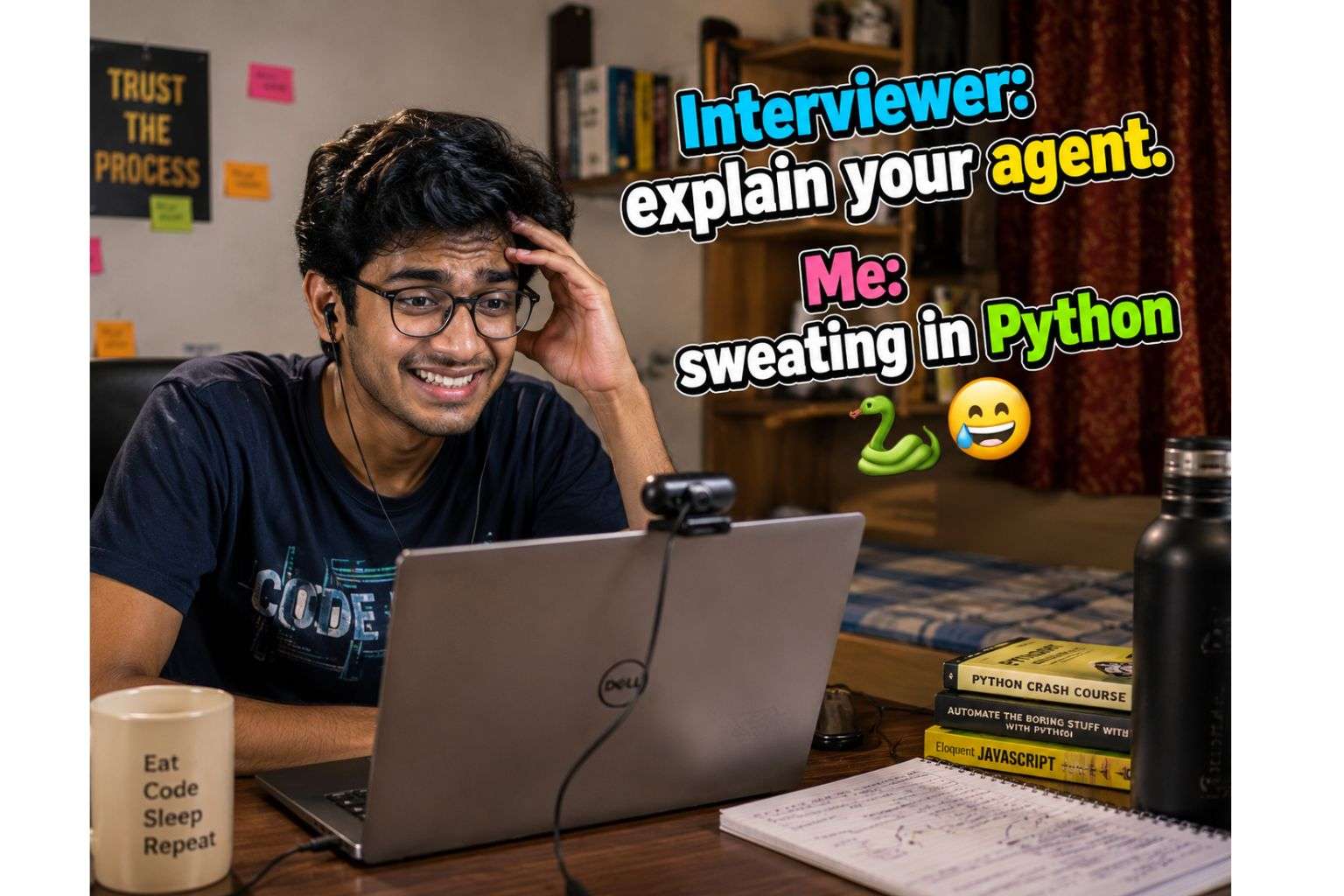 Fresher preparing for agentic AI job interview in India
