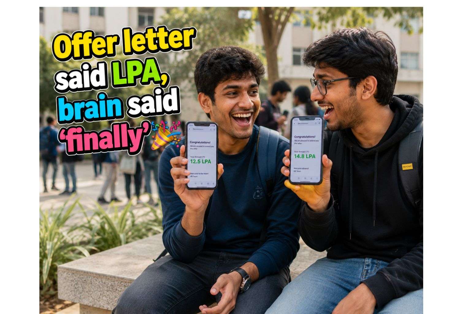 Freshers receiving agentic AI job offer in India
