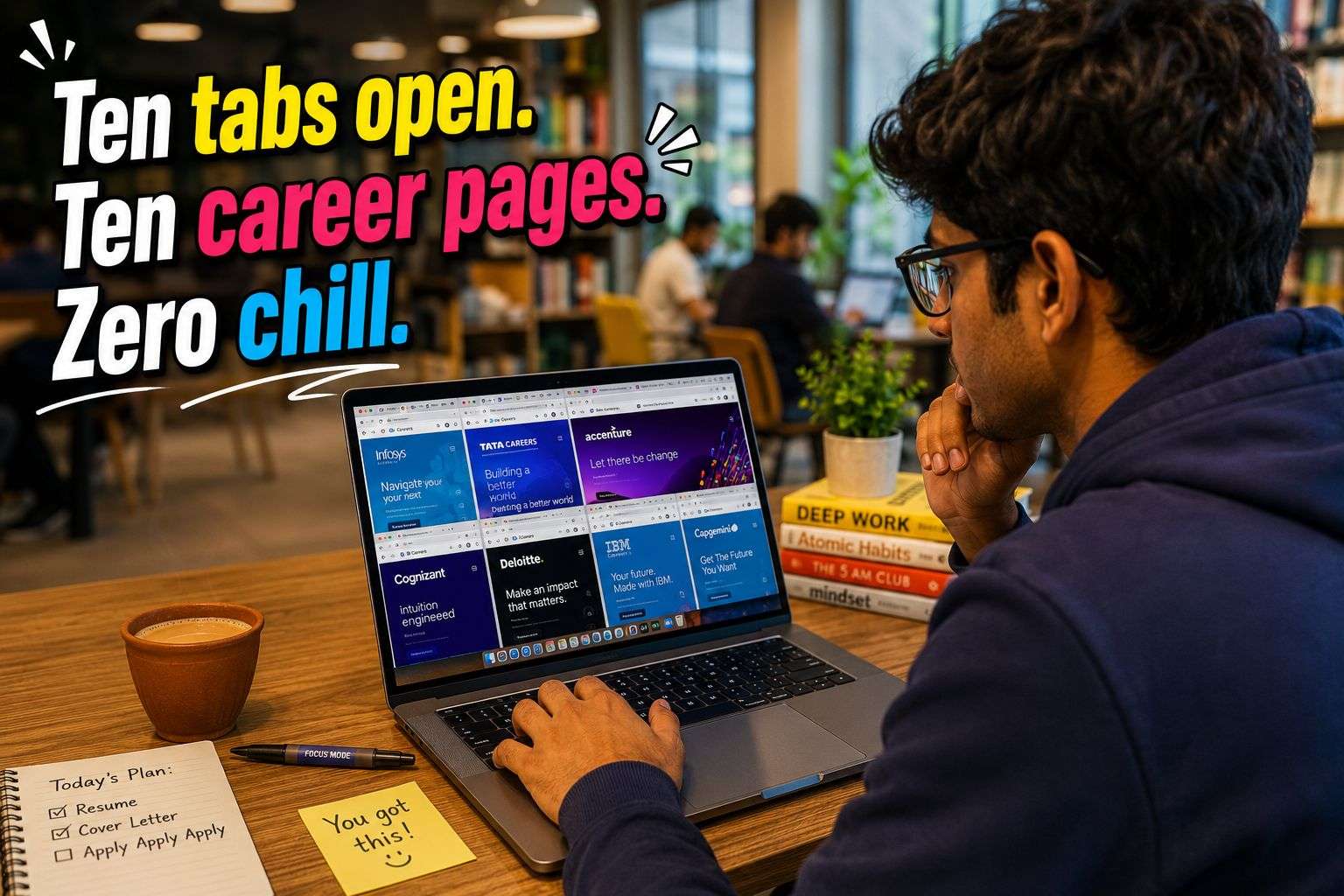 Checking company career pages directly for off campus placement for freshers