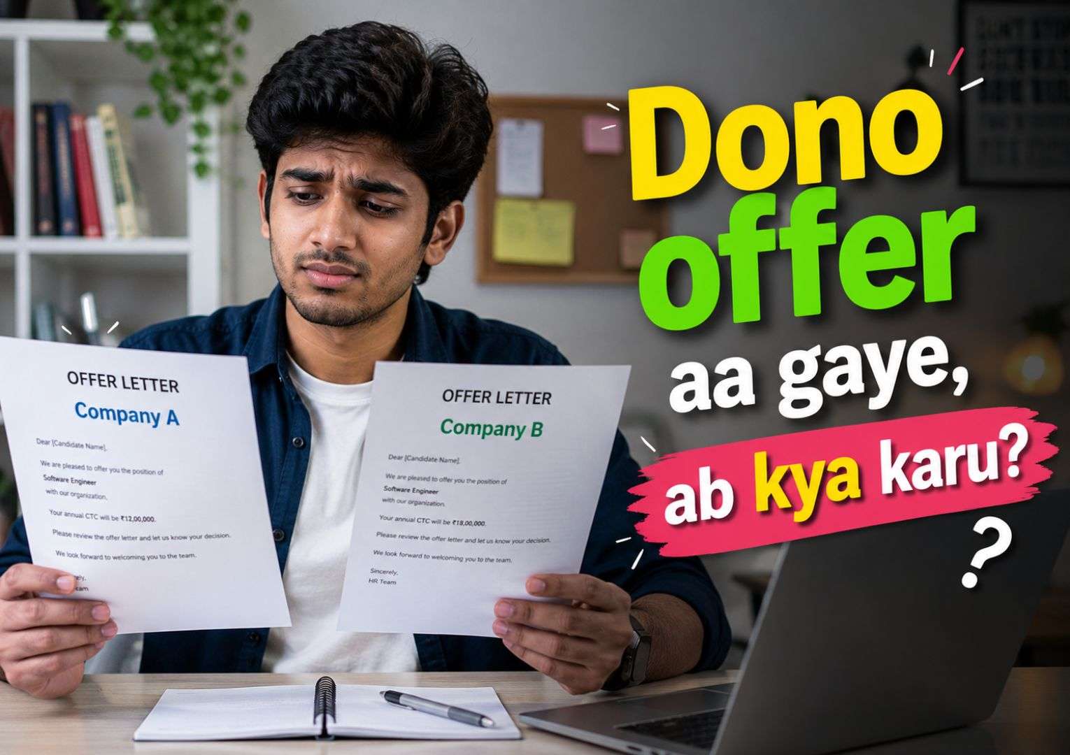 student confused between two job offers