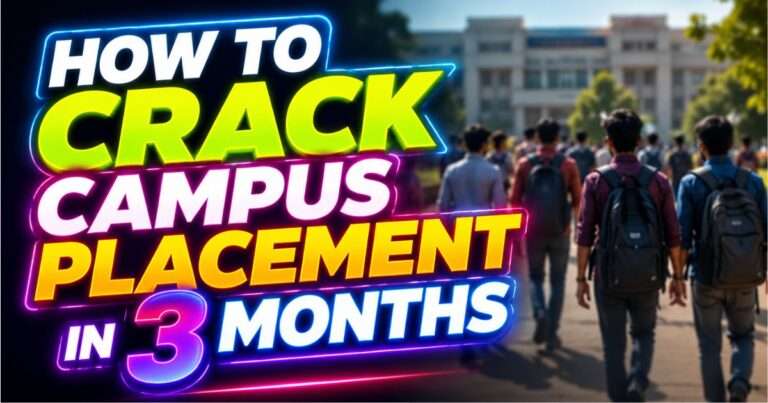 how to crack campus placement in 3 months hero banner