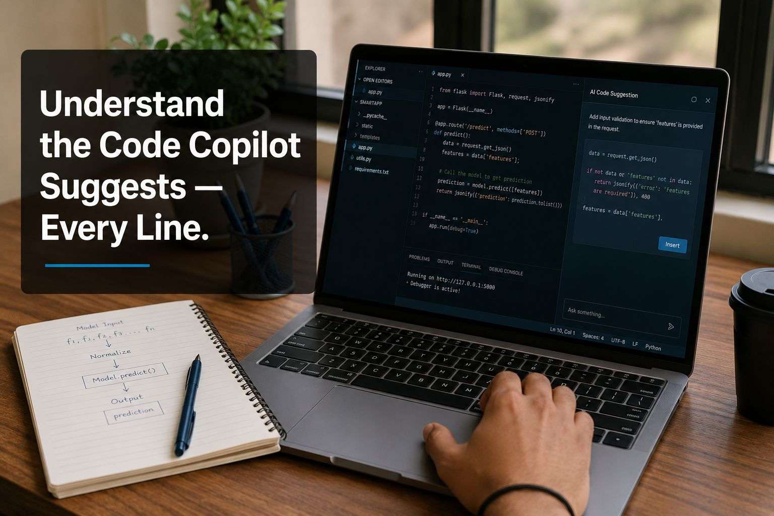 GitHub Copilot style AI coding assistance for engineering students