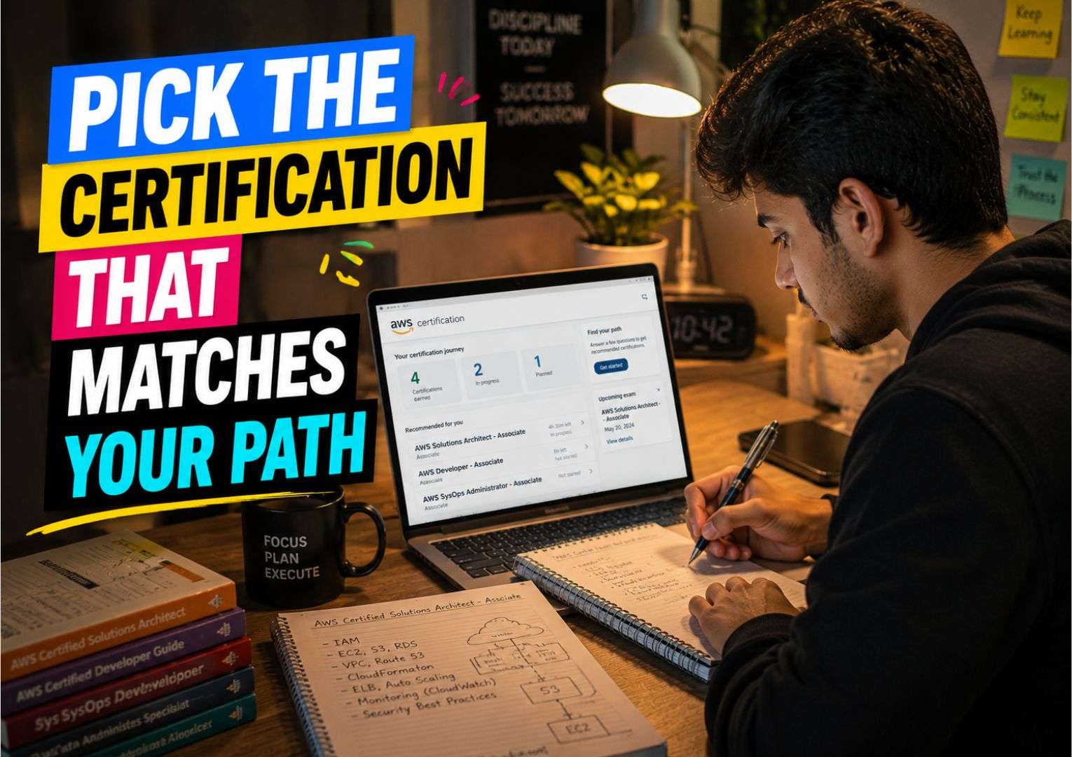 Student preparing for AWS cloud developer or cloud engineer certification