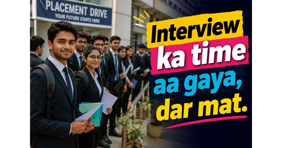 engineering students waiting for campus placement interview drive