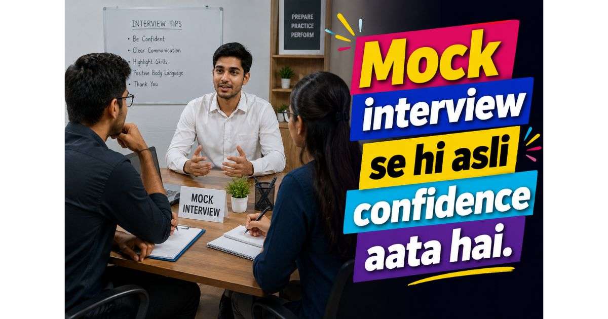 group mock interview practice session for campus placement readiness