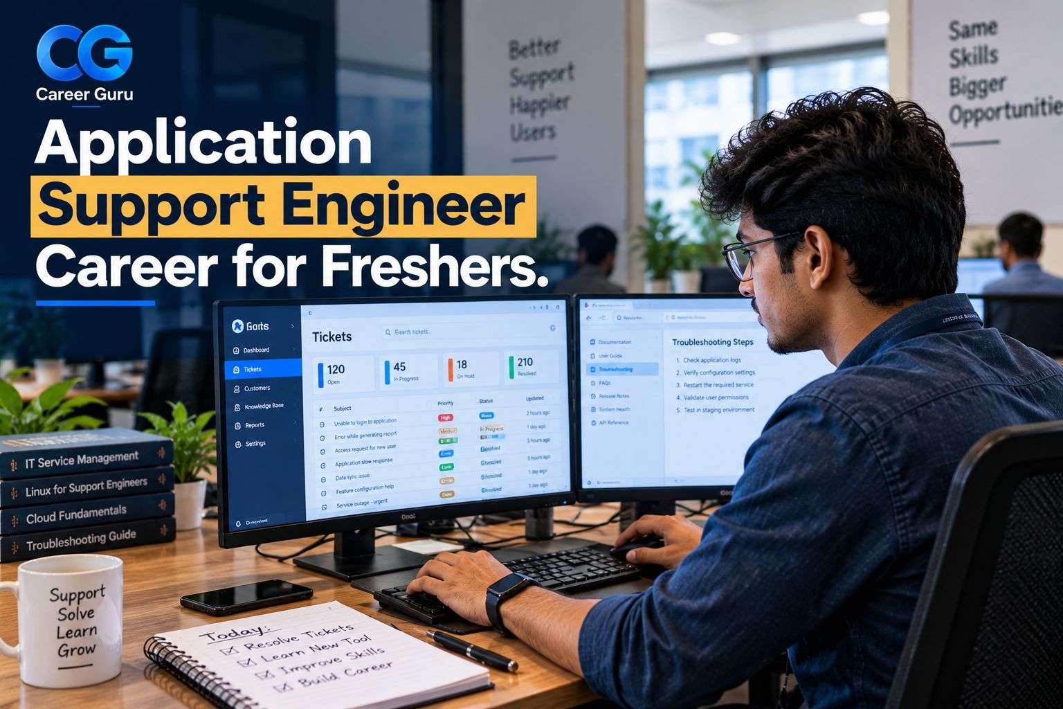 application support engineer career for freshers