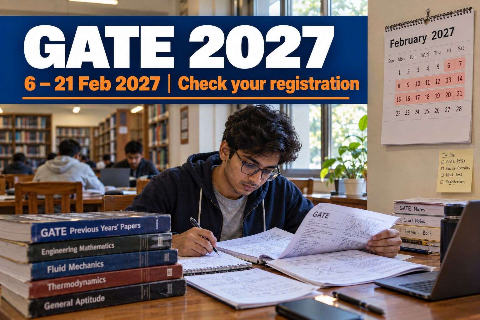 Student preparing for GATE 2027 exam for PSU recruitment.
