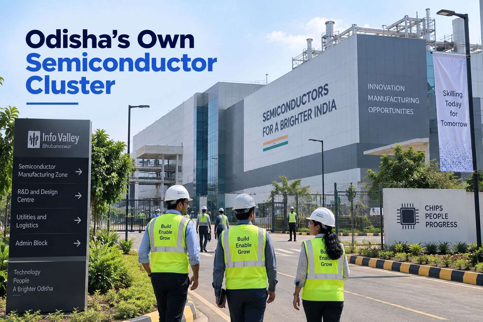 Semiconductor fabrication cluster near Bhubaneswar, Odisha, relevant to ISM 2.0 jobs.