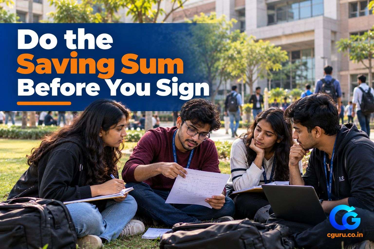 BTech students planning city choice and savings before accepting a job offer.