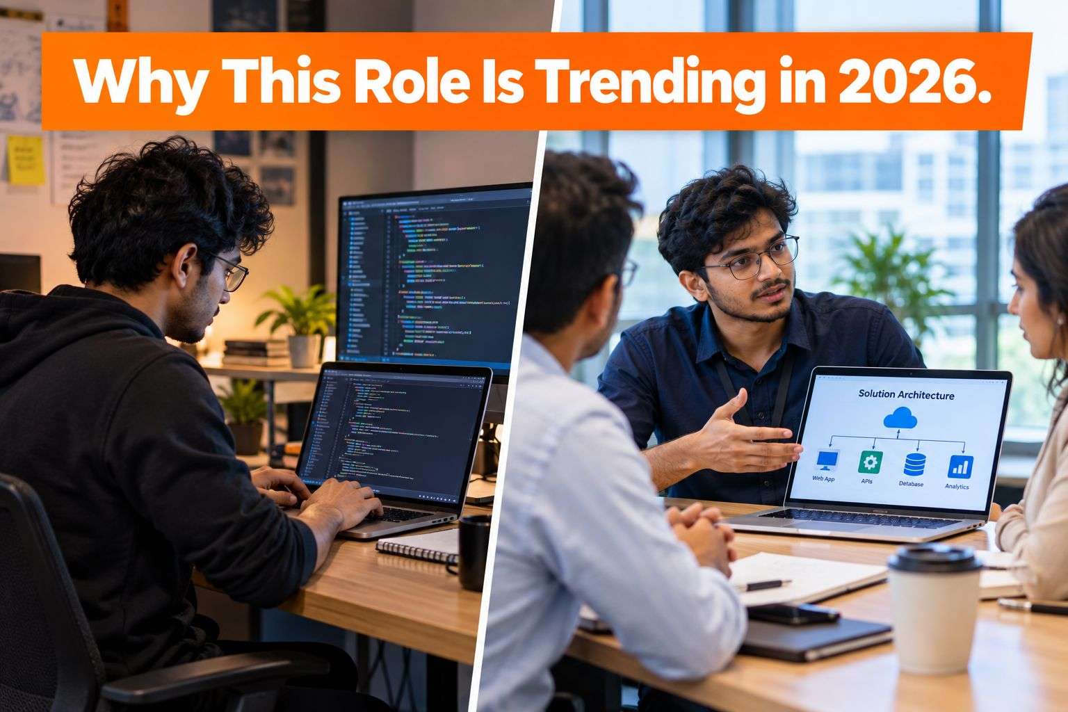 Comparison of a traditional software developer and a Forward Deployed Engineer working with a client.