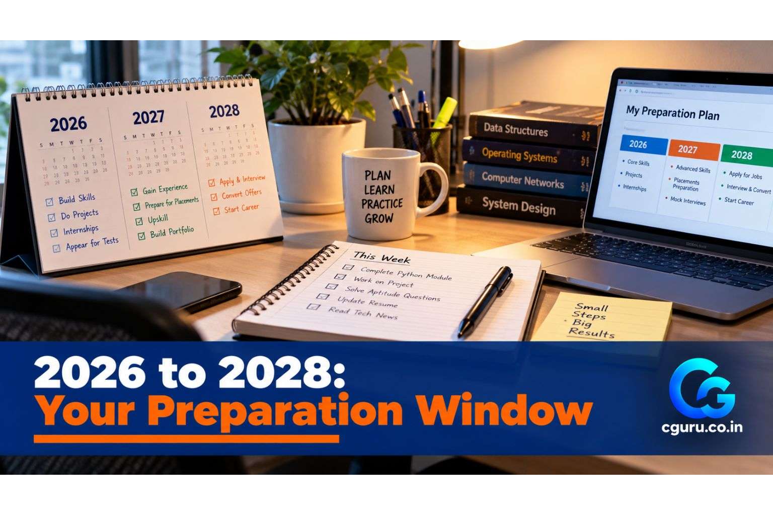 Student planning a preparation timeline for data centre jobs.