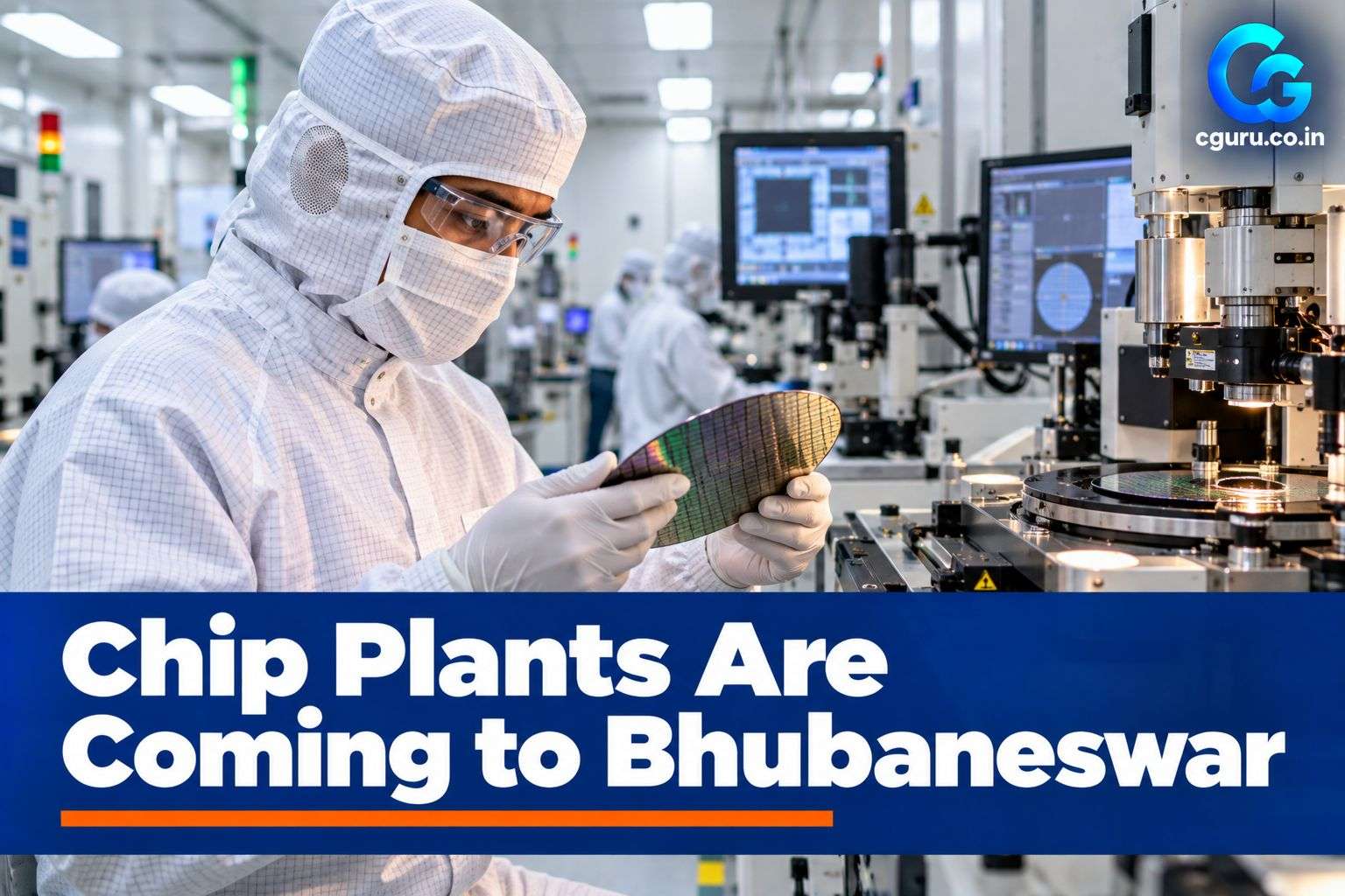Technician in an electronics lab representing semiconductor jobs.