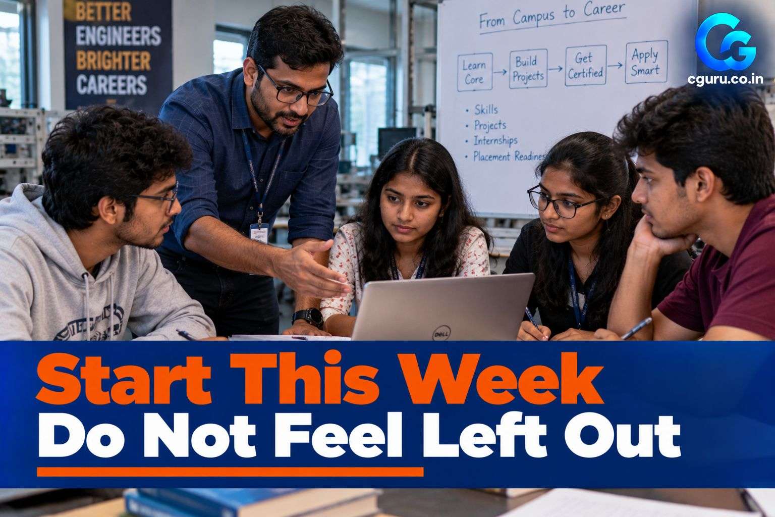 Mentor guiding non-CSE engineering students.
