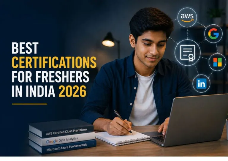 Best certifications for freshers in India